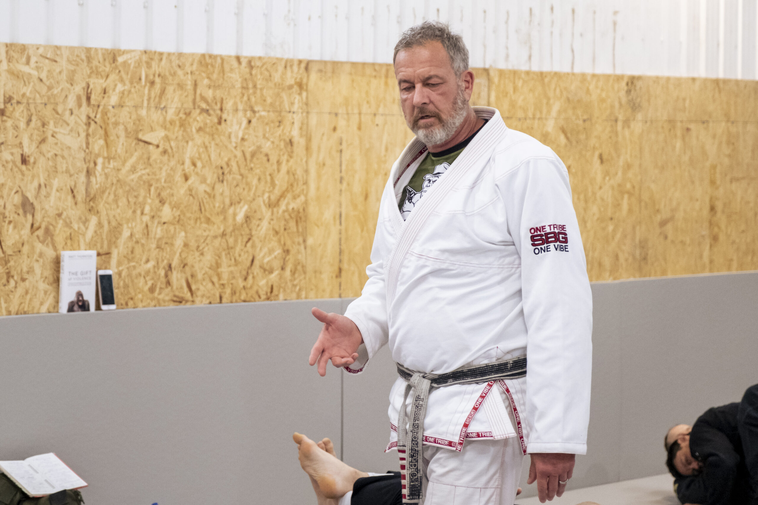 Matt Thornton, founder of Straight Blast Gym International, coaching at an SBG seminar